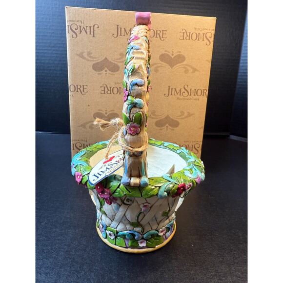 Jim Shore Heartwood Creek 2012 Basket Full Of Surprises Bunny Chick Eggs Easter - Picture 10 of 16